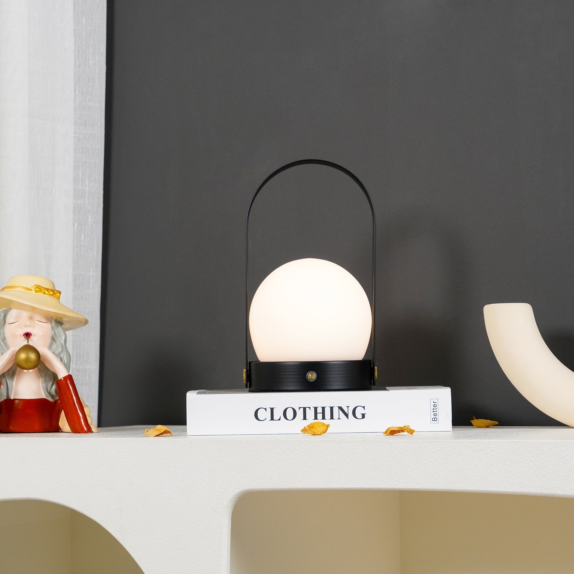 Zenon Glass Minimalist Table Lamp