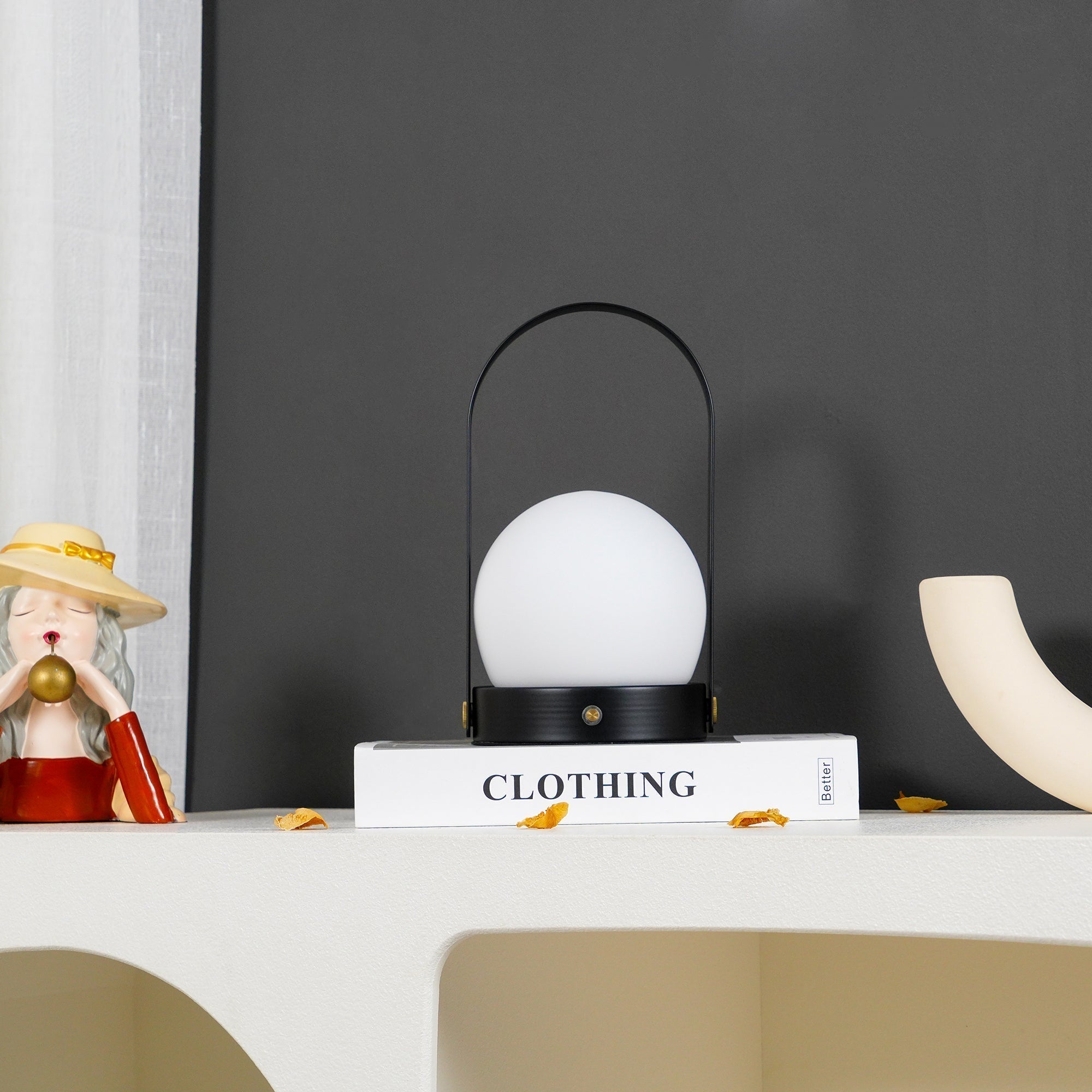 Zenon Glass Minimalist Table Lamp