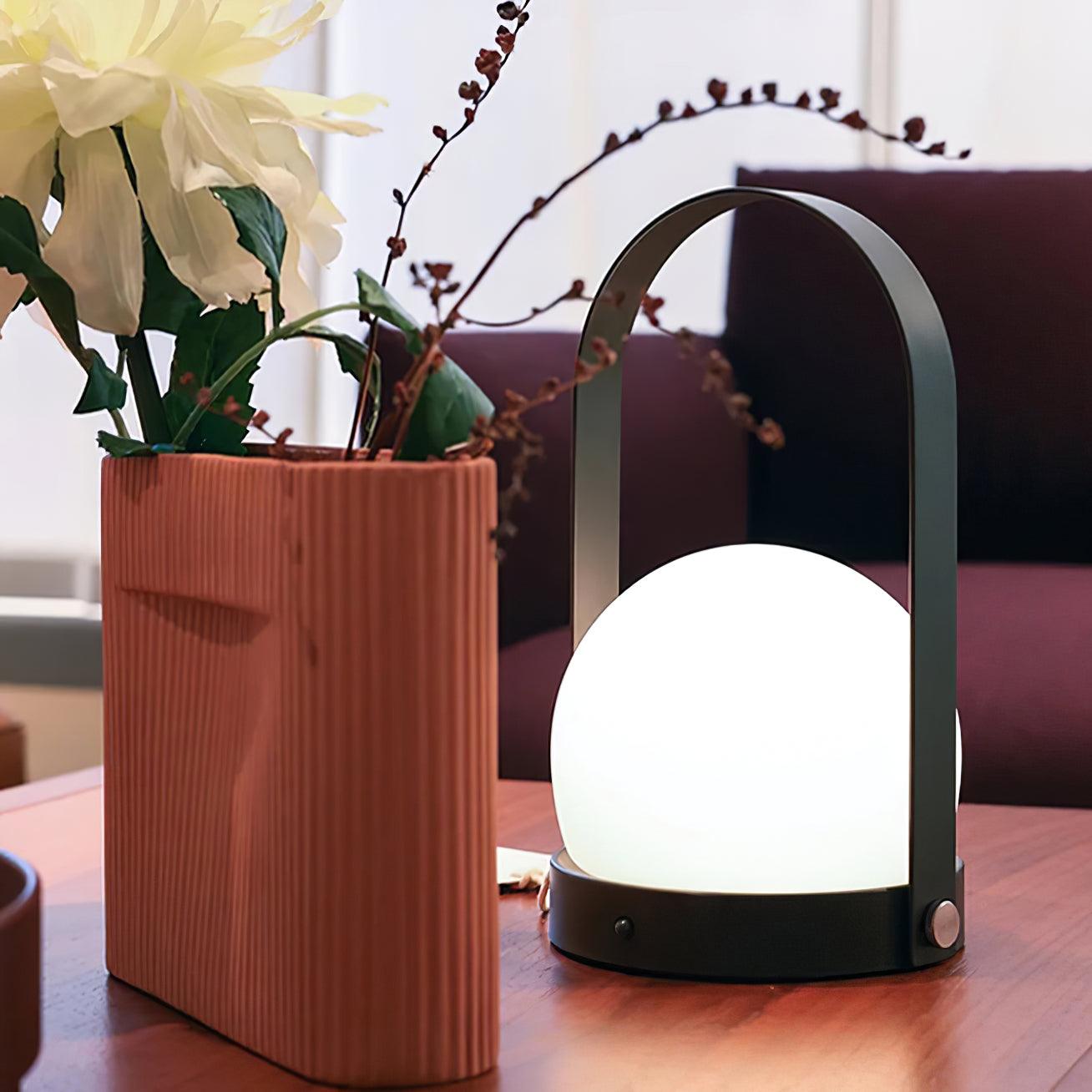 Zenon Glass Minimalist Table Lamp