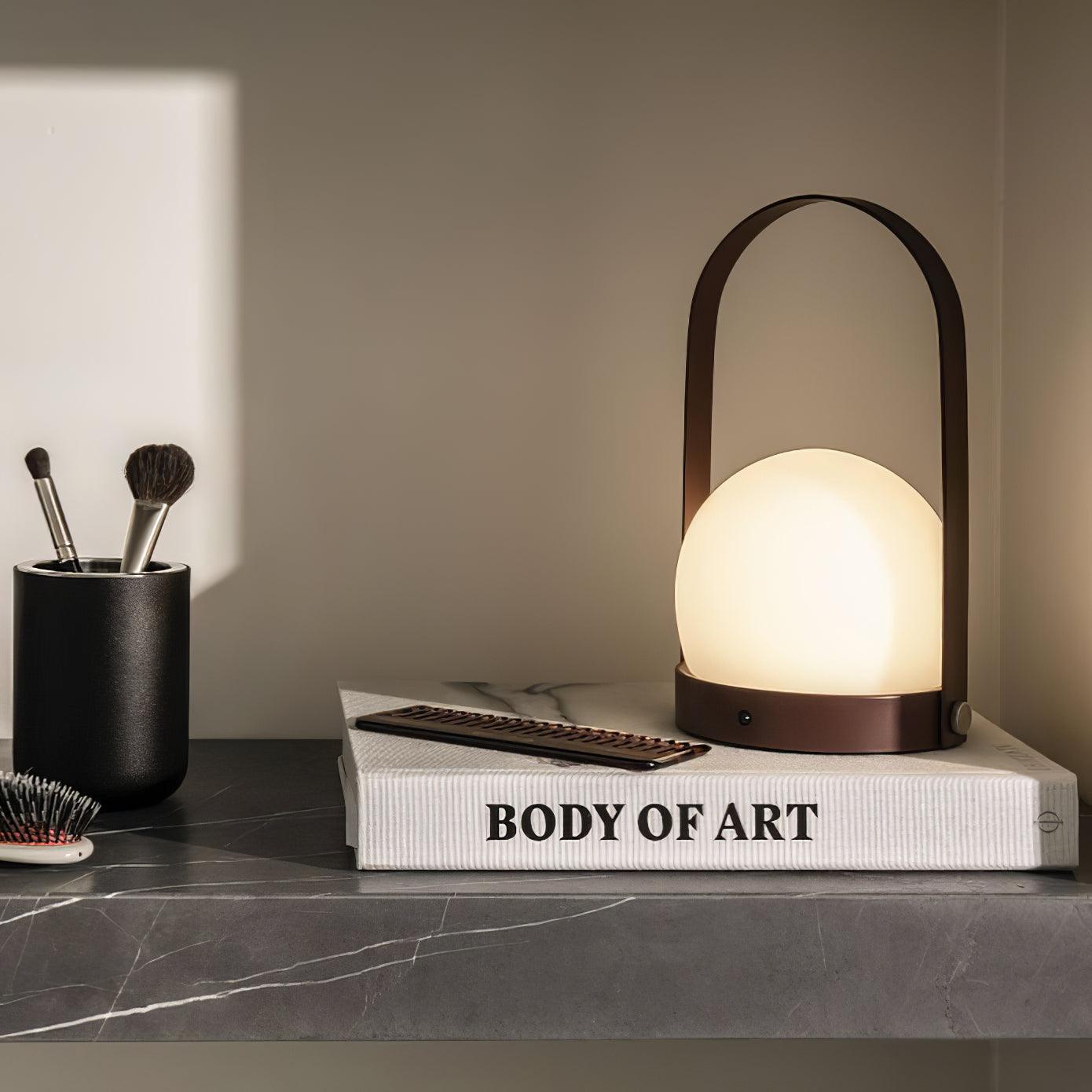 Zenon Glass Minimalist Table Lamp