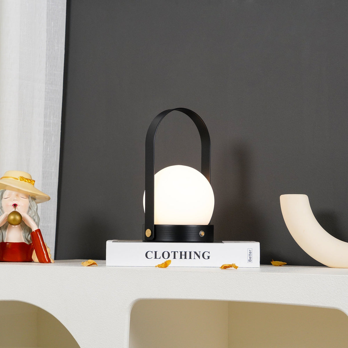 Zenon Glass Minimalist Table Lamp