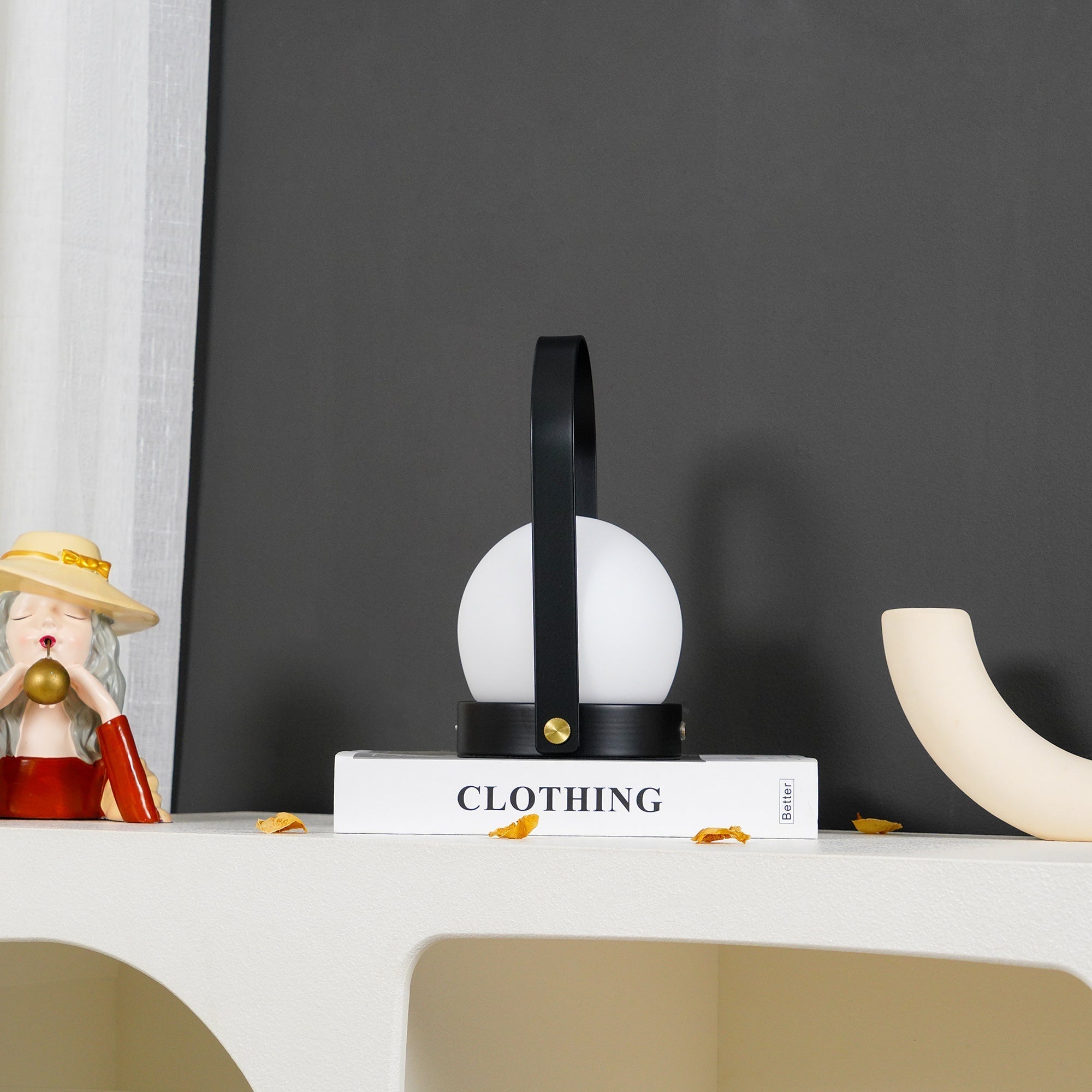 Zenon Glass Minimalist Table Lamp