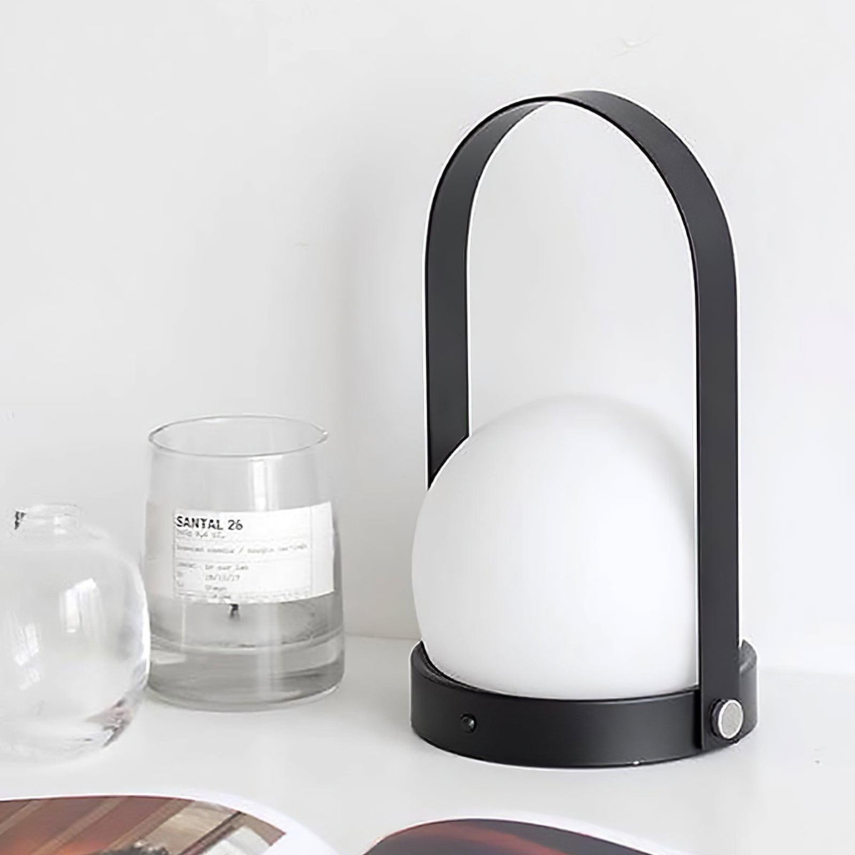 Zenon Glass Minimalist Table Lamp
