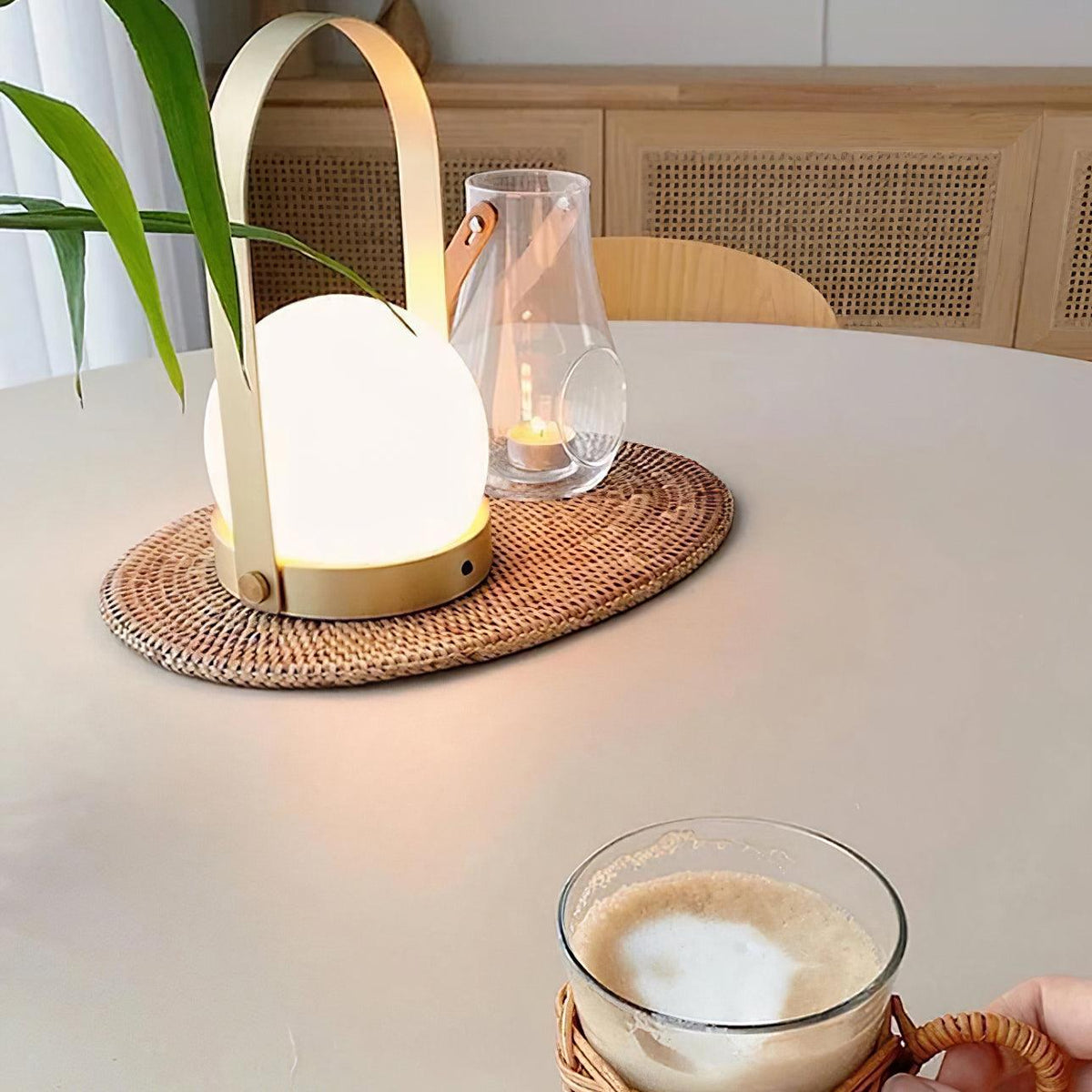 Zenon Glass Minimalist Table Lamp