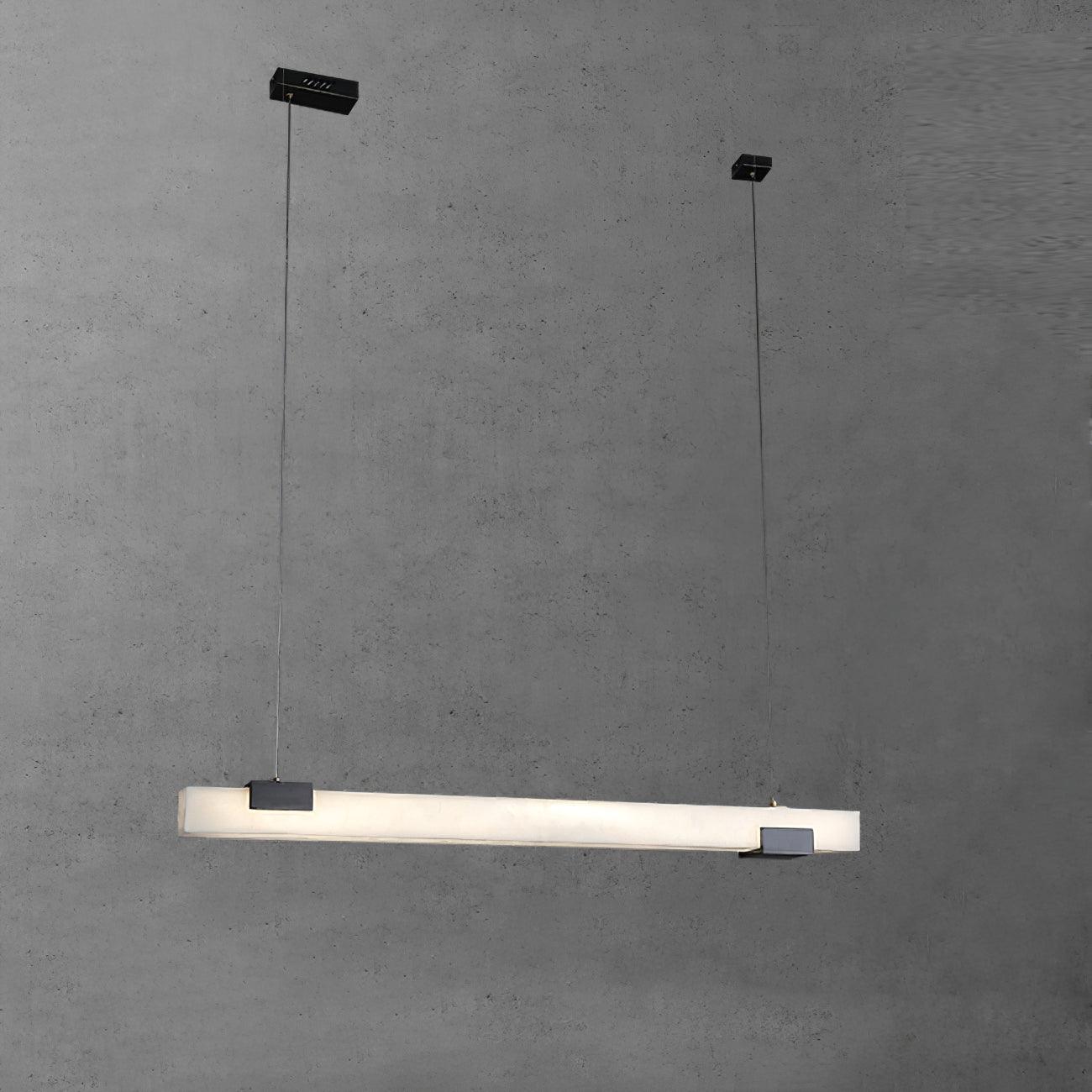 Mivel Minimalist Alabaster Linear Pendant Light