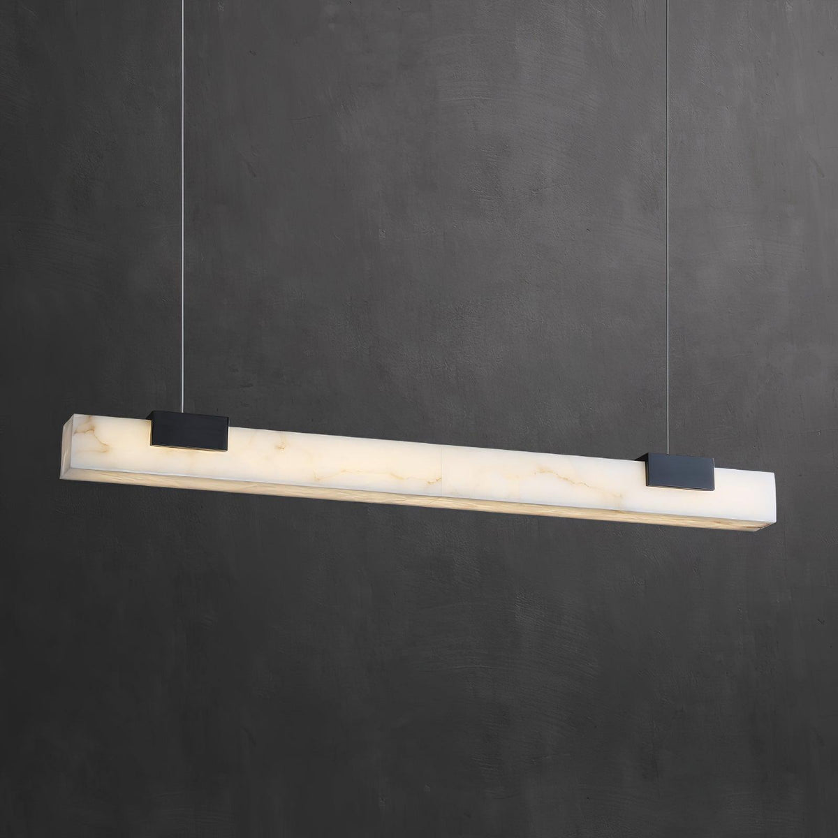 Mivel Minimalist Alabaster Linear Pendant Light