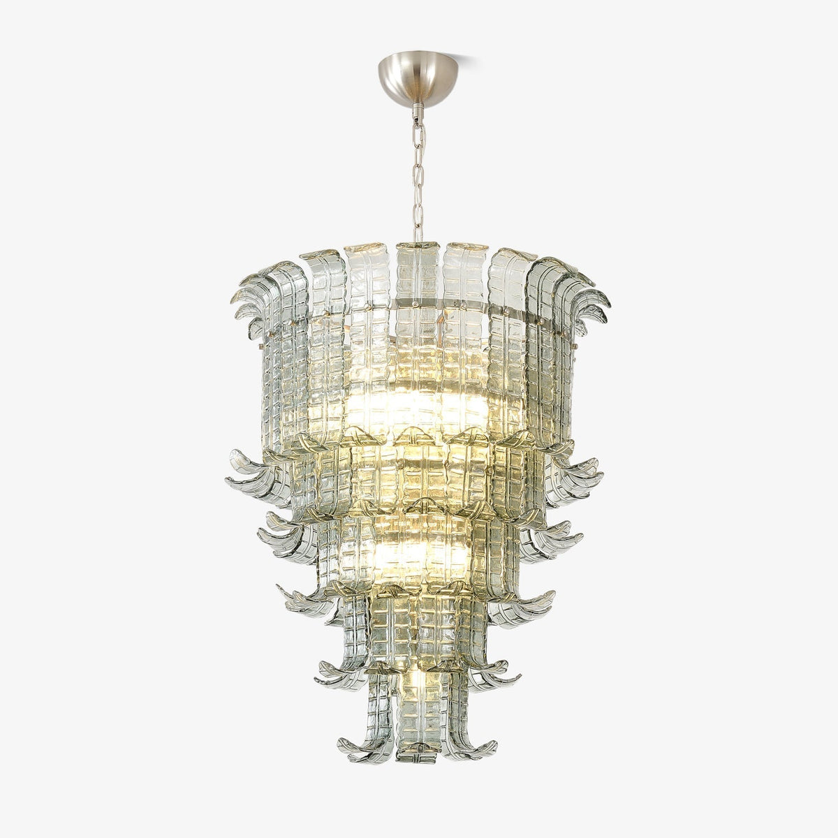 Yisk Chandelier Cascade Murano Glass Tiered Vintage