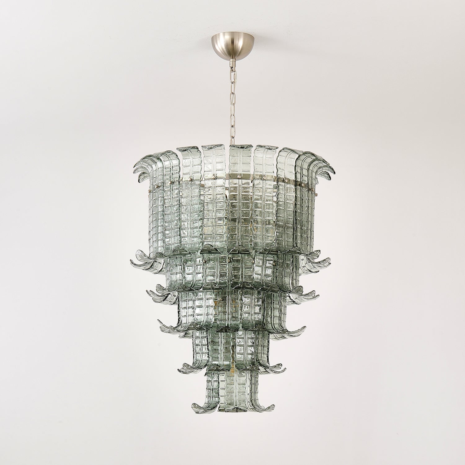 Yisk Chandelier Cascade Murano Glass Tiered Vintage