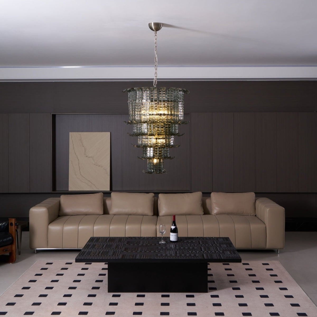 Yisk Chandelier Cascade Murano Glass Tiered Vintage
