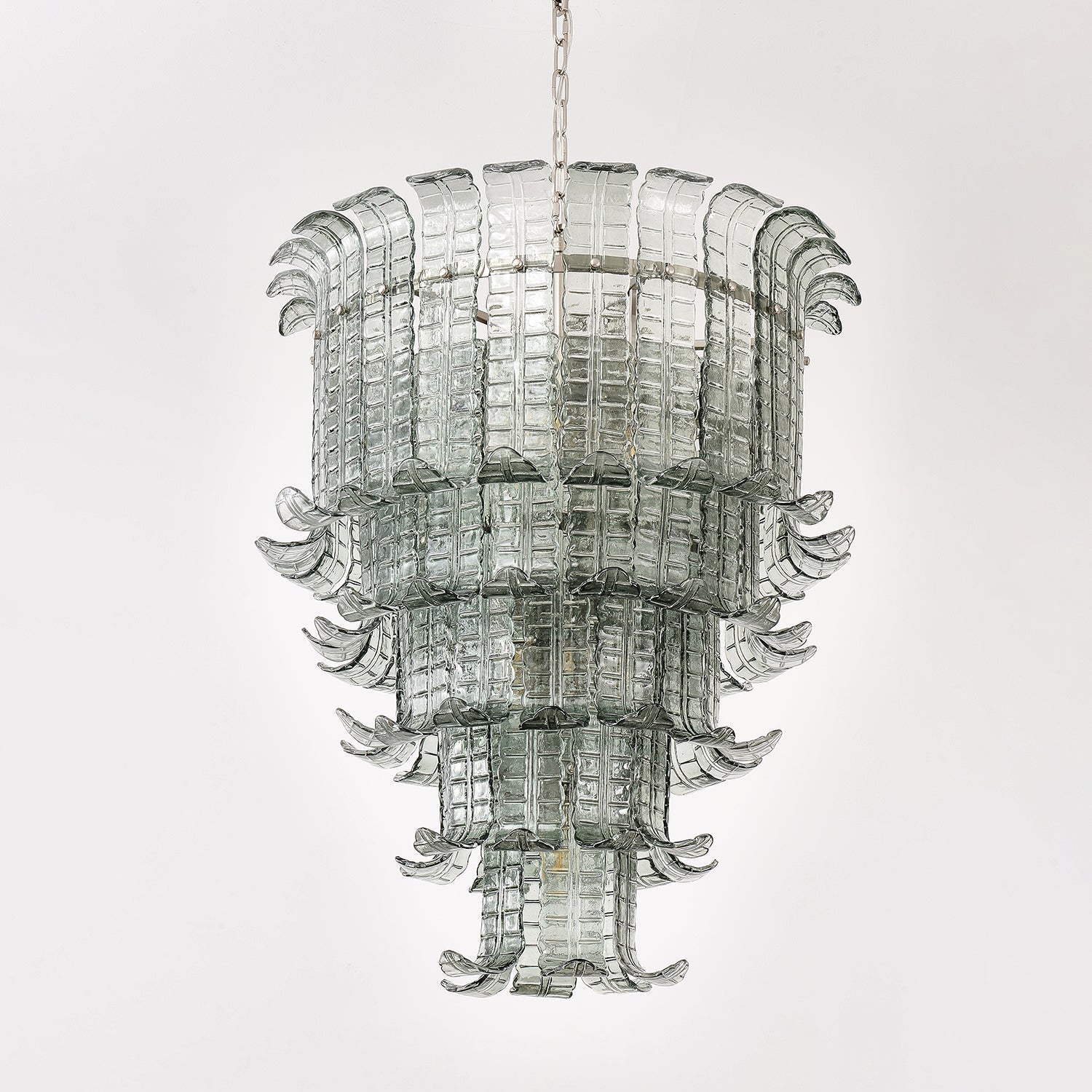 Yisk Chandelier Cascade Murano Glass Tiered Vintage