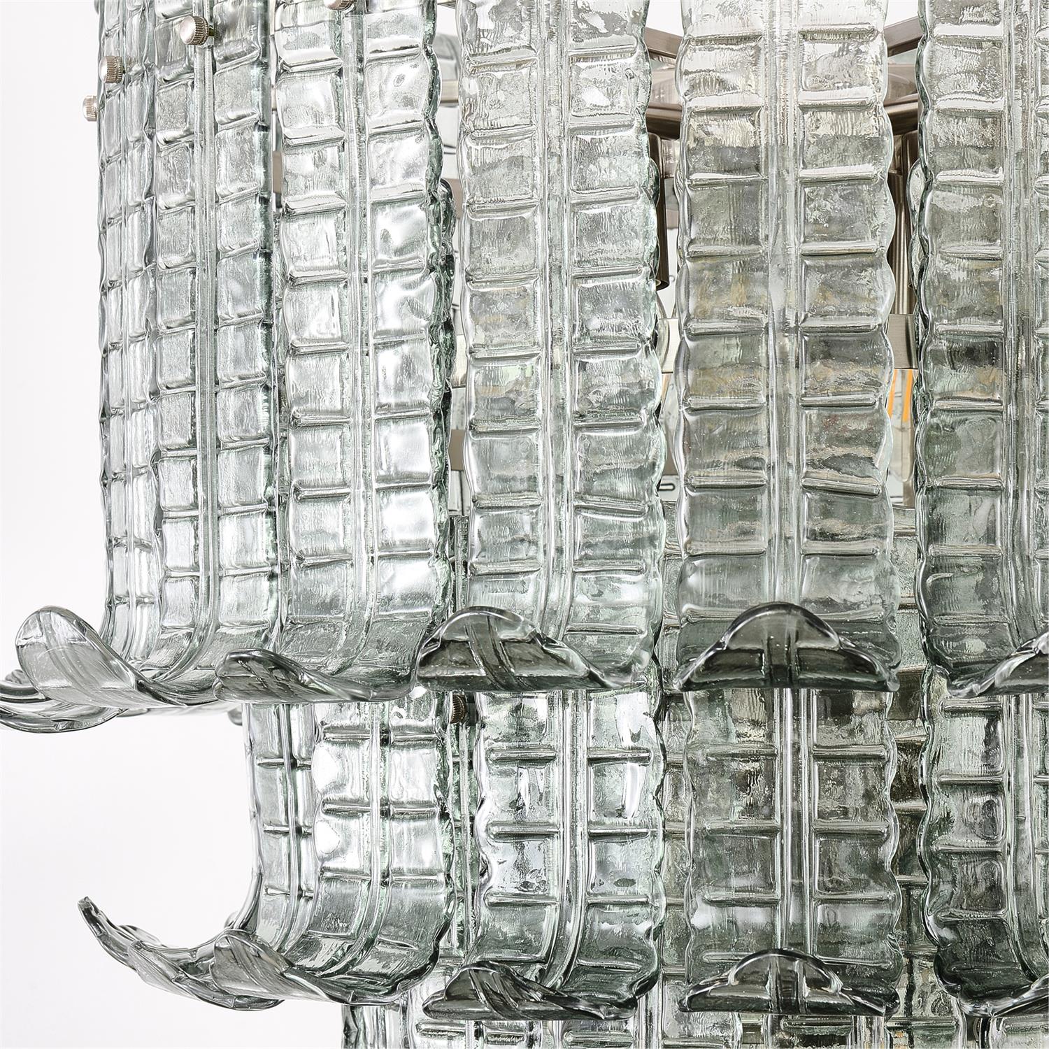 Yisk Chandelier Cascade Murano Glass Tiered Vintage