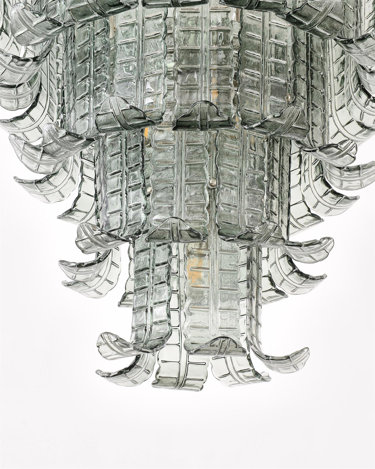 Yisk Chandelier Cascade Murano Glass Tiered Vintage