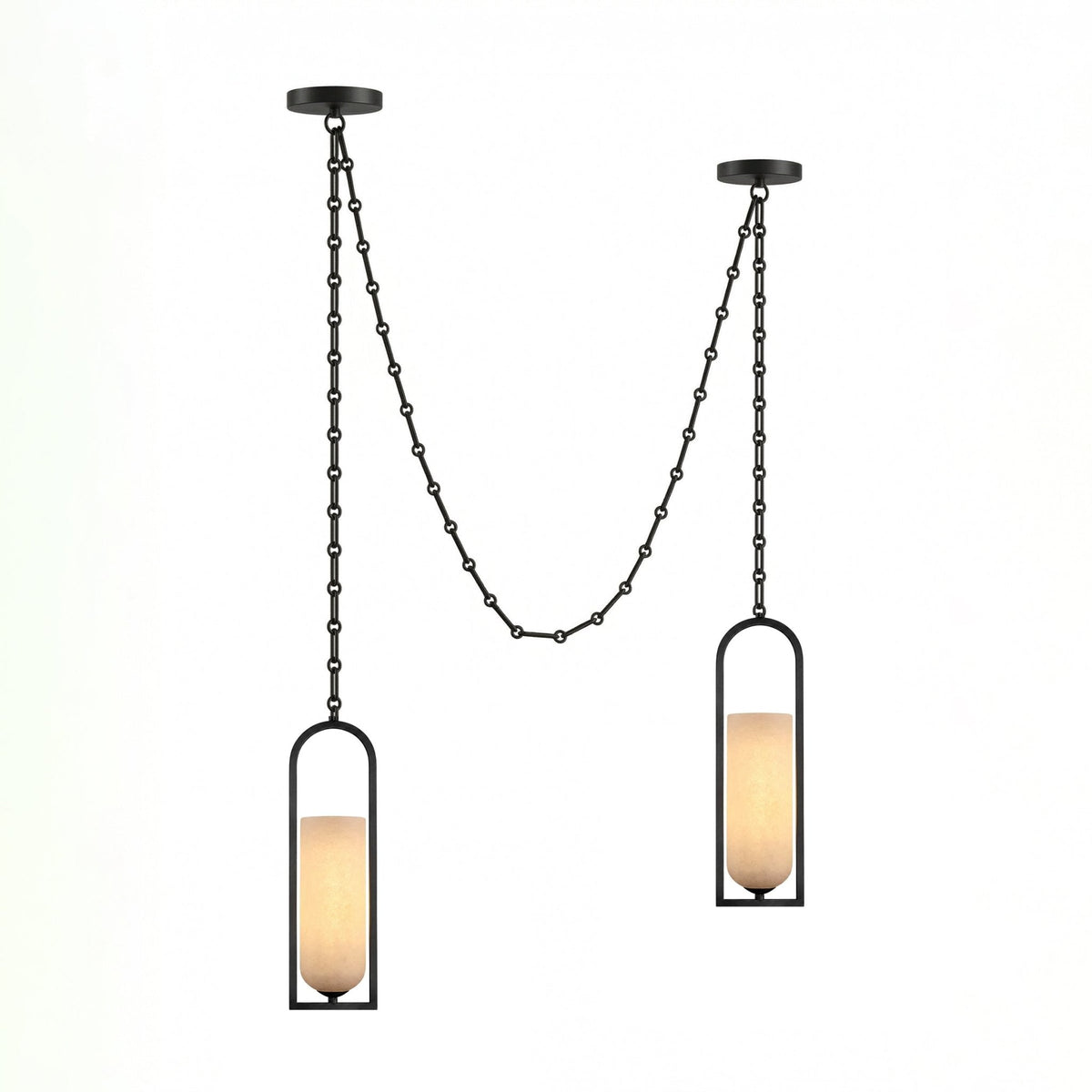 Theron Cascading Chain Lantern Chandelier