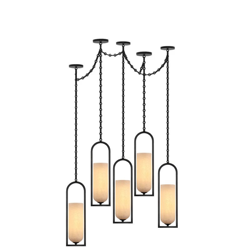Theron Cascading Chain Lantern Chandelier