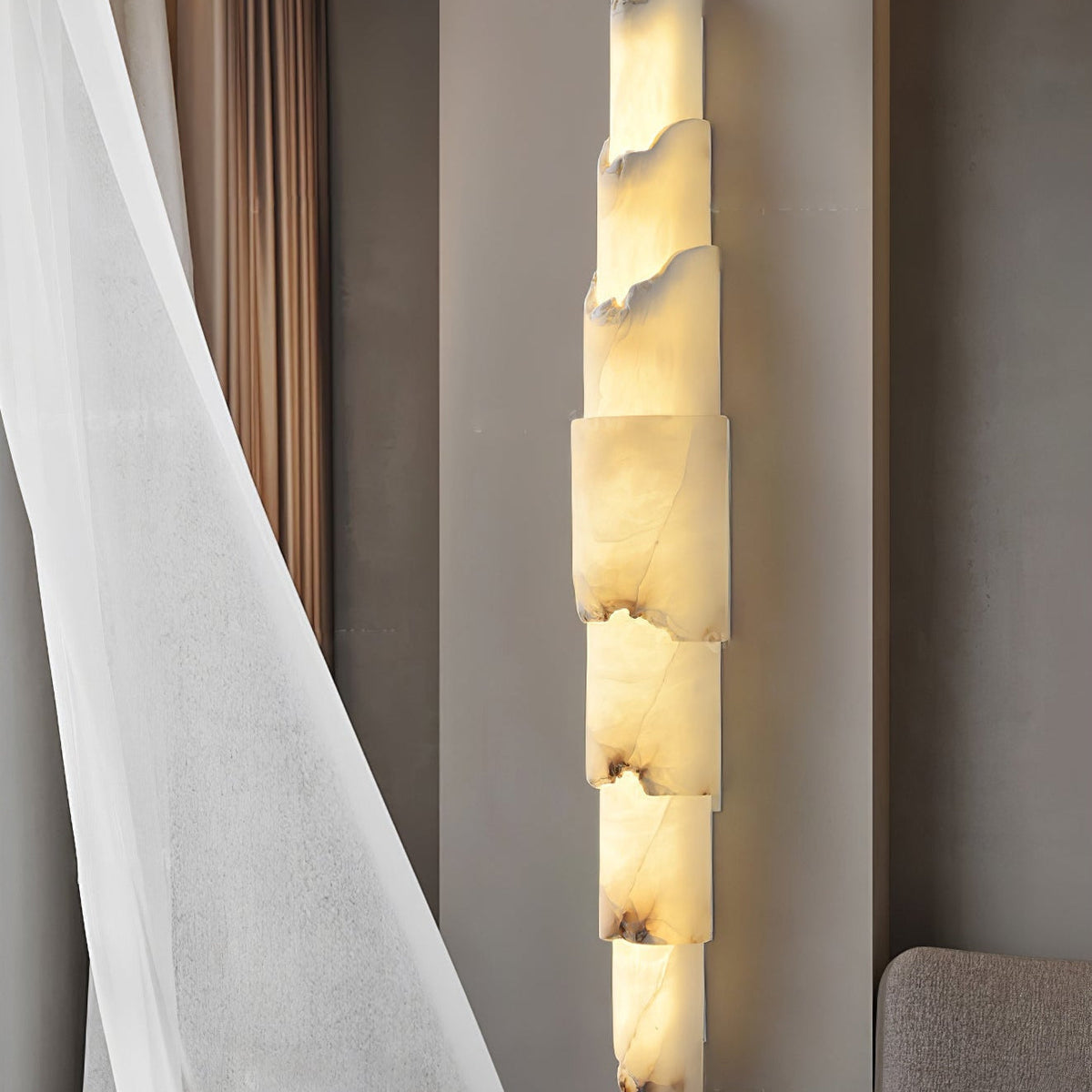 Caspian Multi-layer Alabaster Wall Light