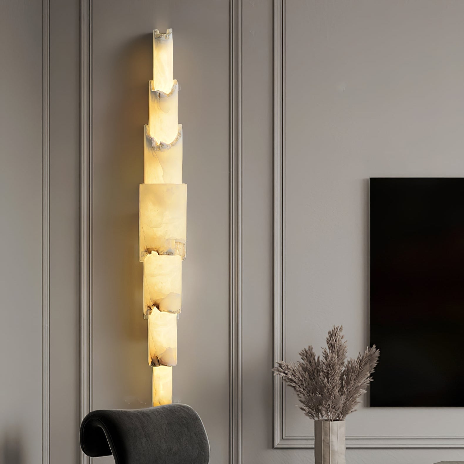 Caspian Multi-layer Alabaster Wall Light