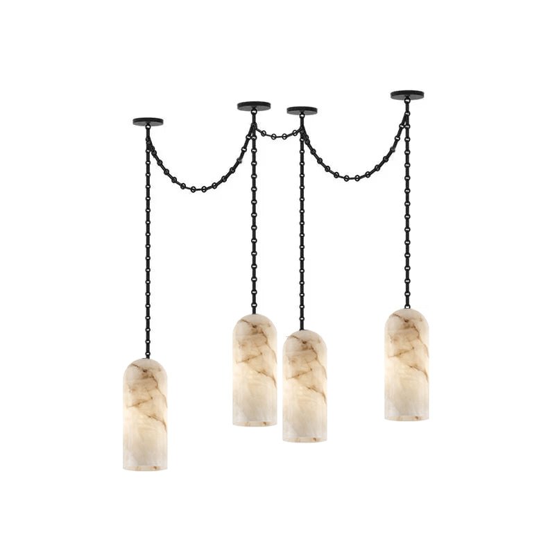 Auberon Cascading Chain Capsule Chandelier