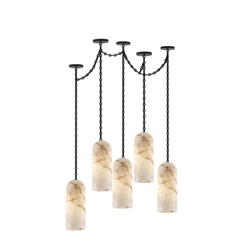 Auberon Cascading Chain Capsule Chandelier