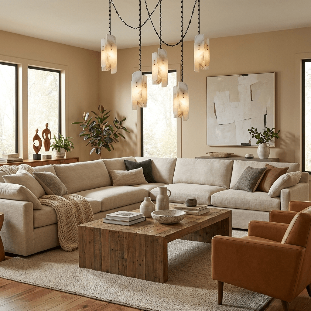 Aurevian Cascading Chain Cluster Chandelier