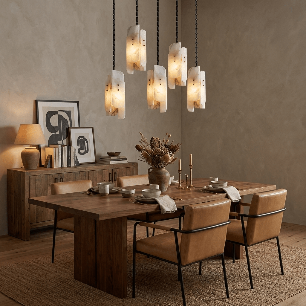 Aurevian Cascading Chain Cluster Chandelier