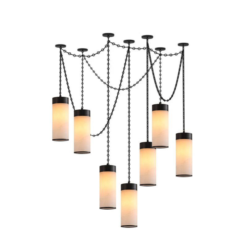 Lysander Cascading Chain Cylinder Chandelier