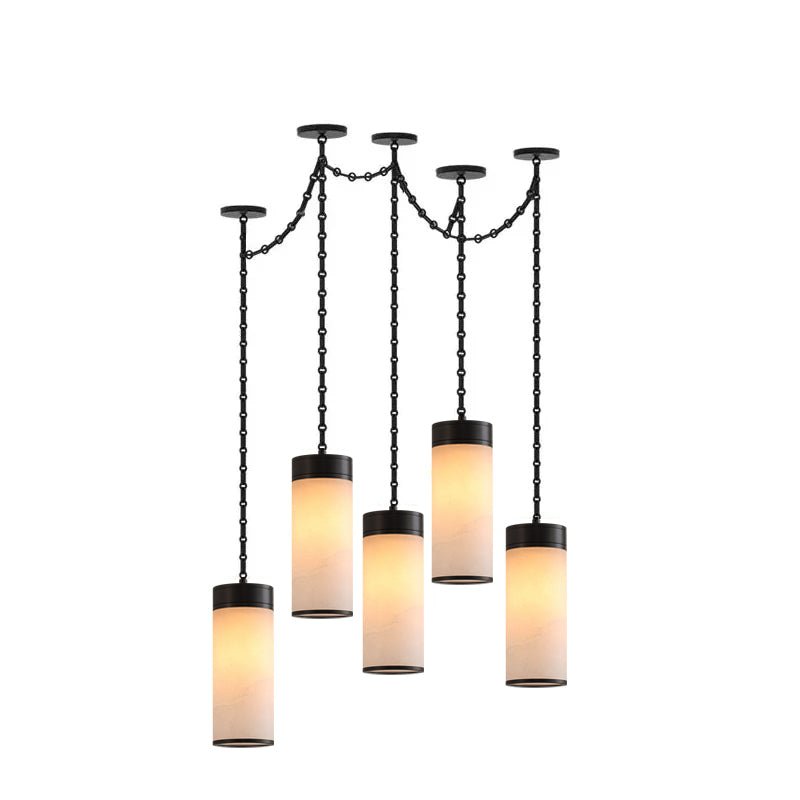 Lysander Cascading Chain Cylinder Chandelier