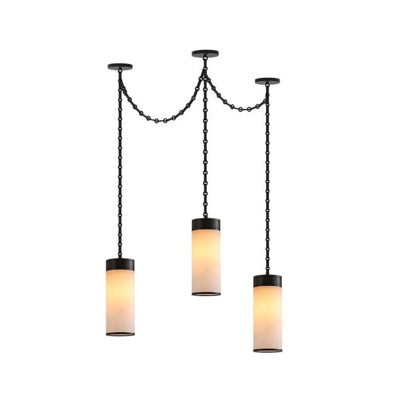 Lysander Cascading Chain Cylinder Chandelier