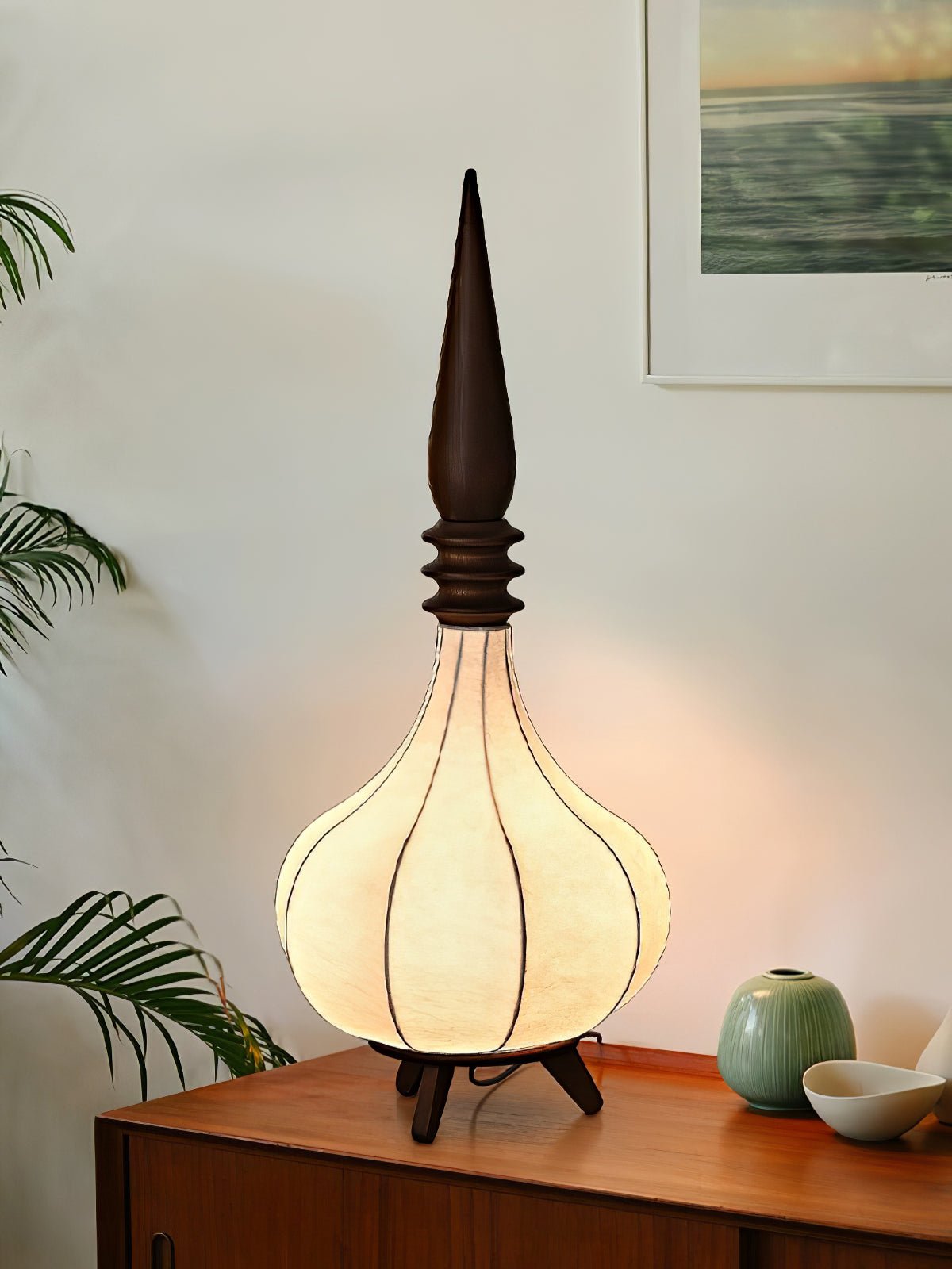 Cetalyra Tiered Gourd Floor Lamp