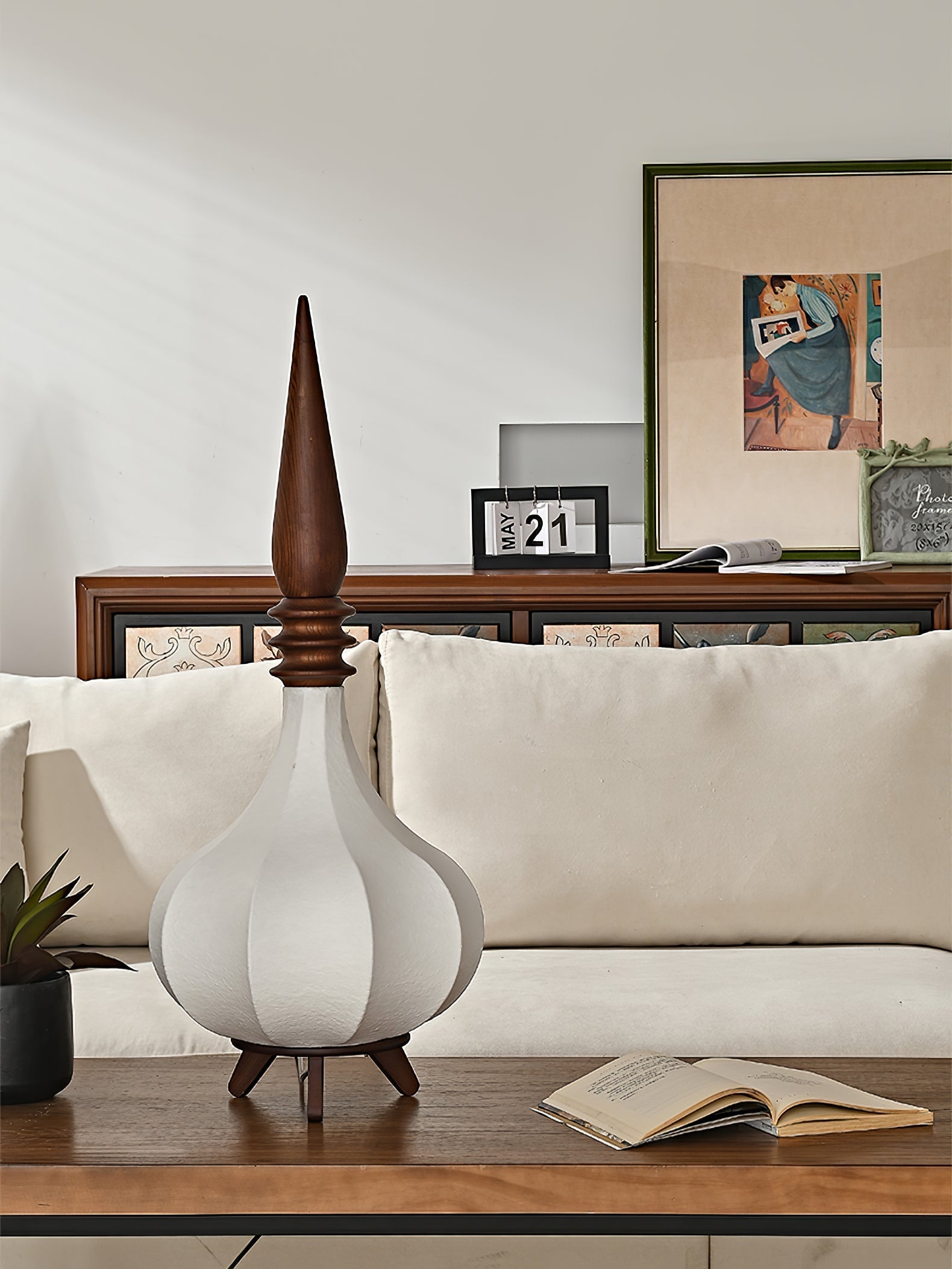 Cetalyra Tiered Gourd Floor Lamp