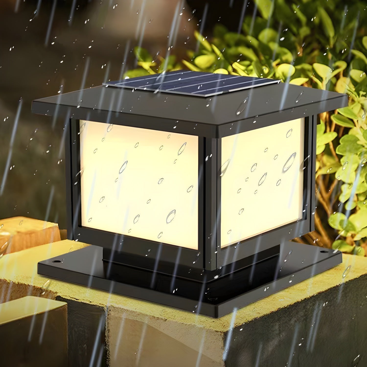 Avenuina Pavilion-style Square Solar Outdoor Light