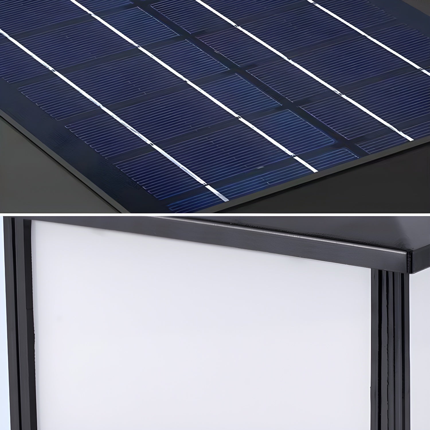 Avenuina Pavilion-style Square Solar Outdoor Light