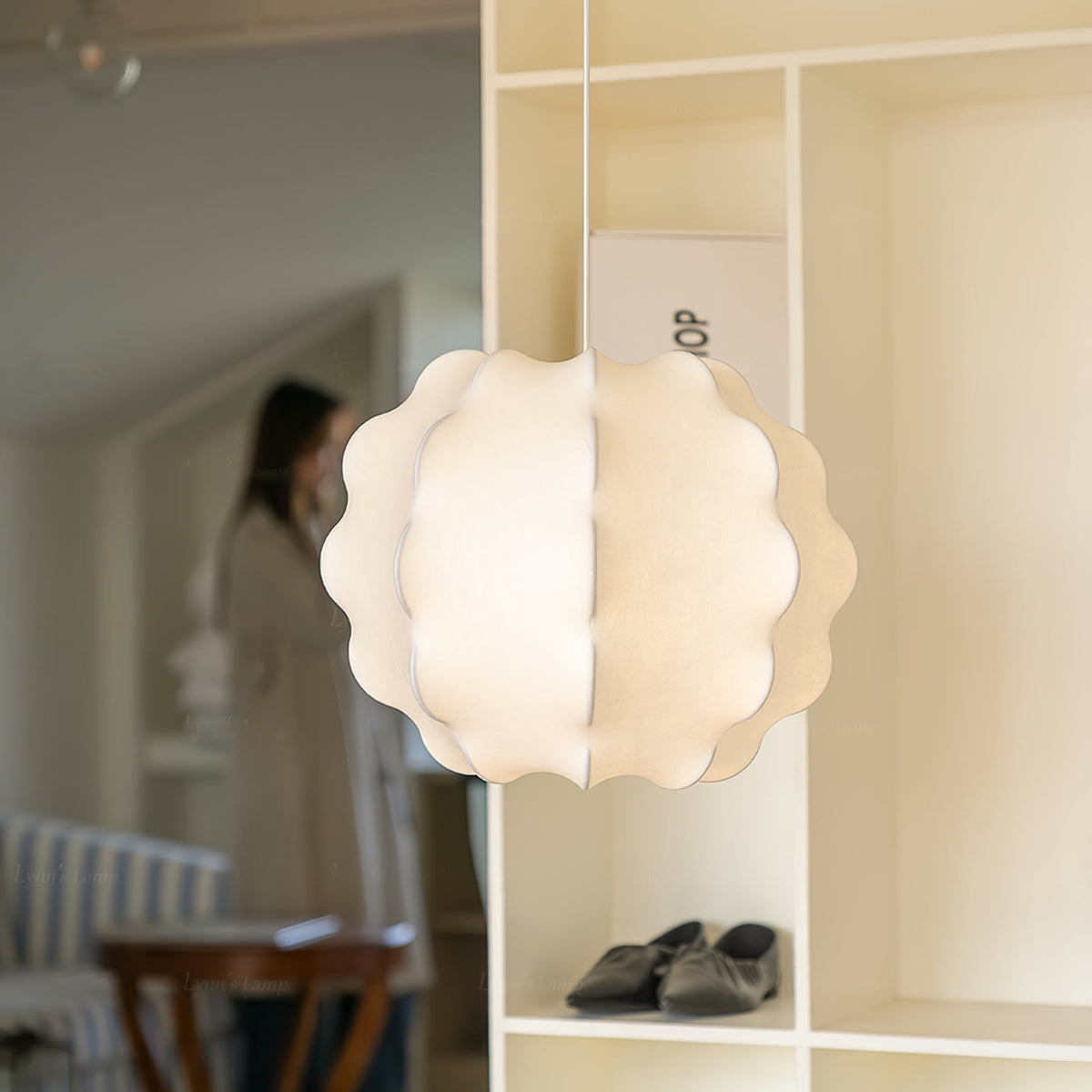 Elora Silk Scandinavian Pendant Lamp