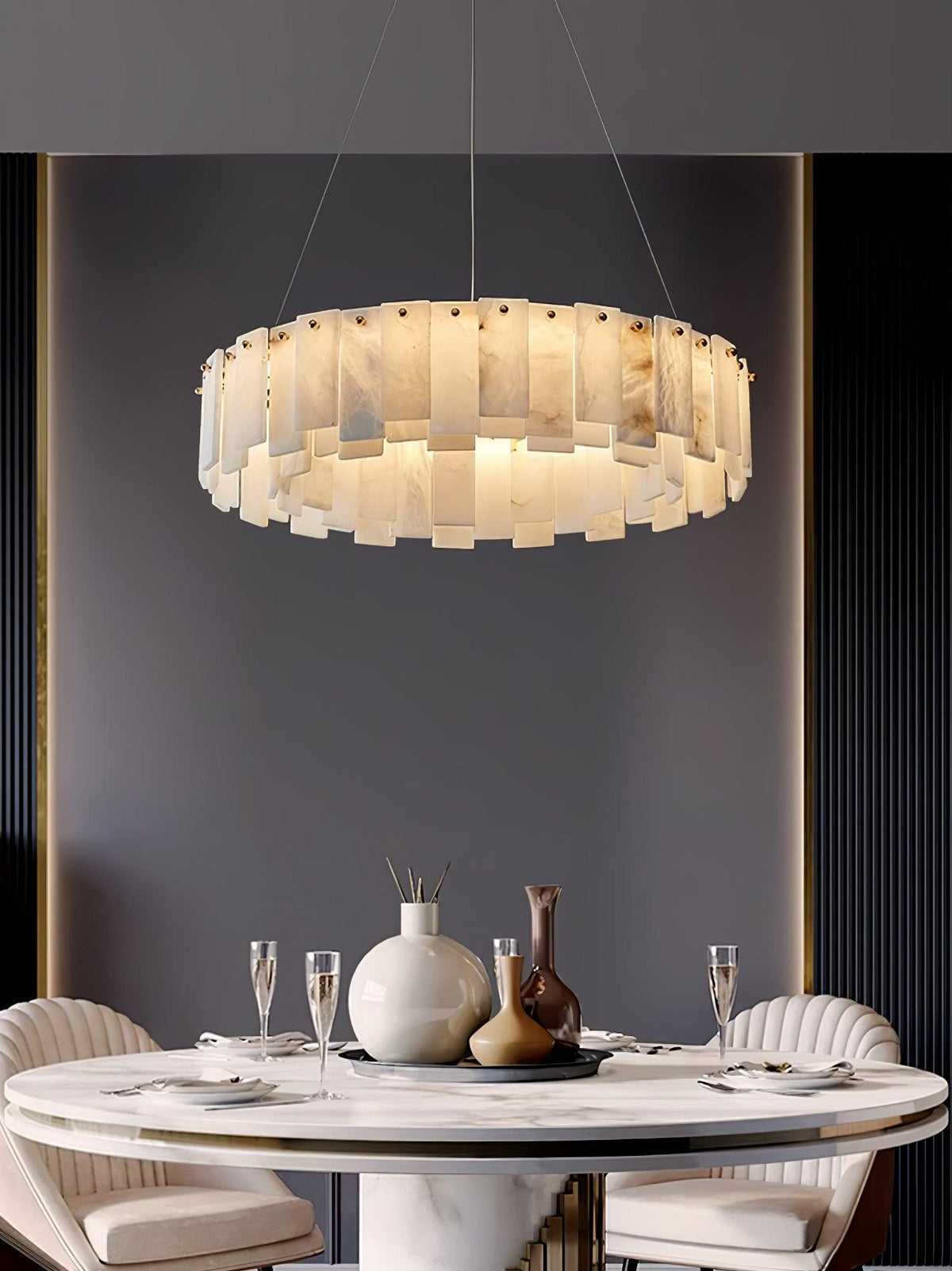Vodore Alabaster Pendant Light