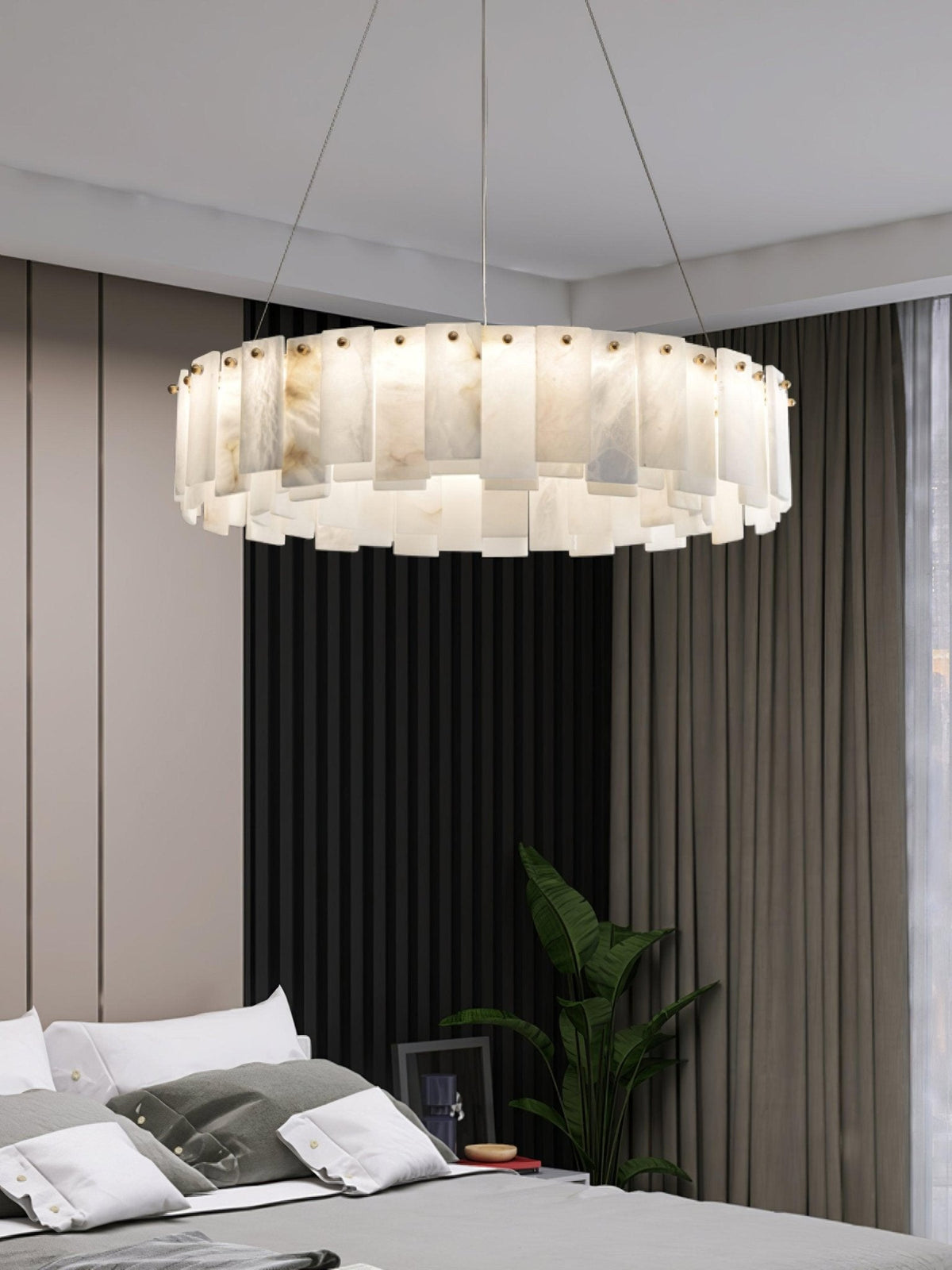 Vodore Alabaster Pendant Light