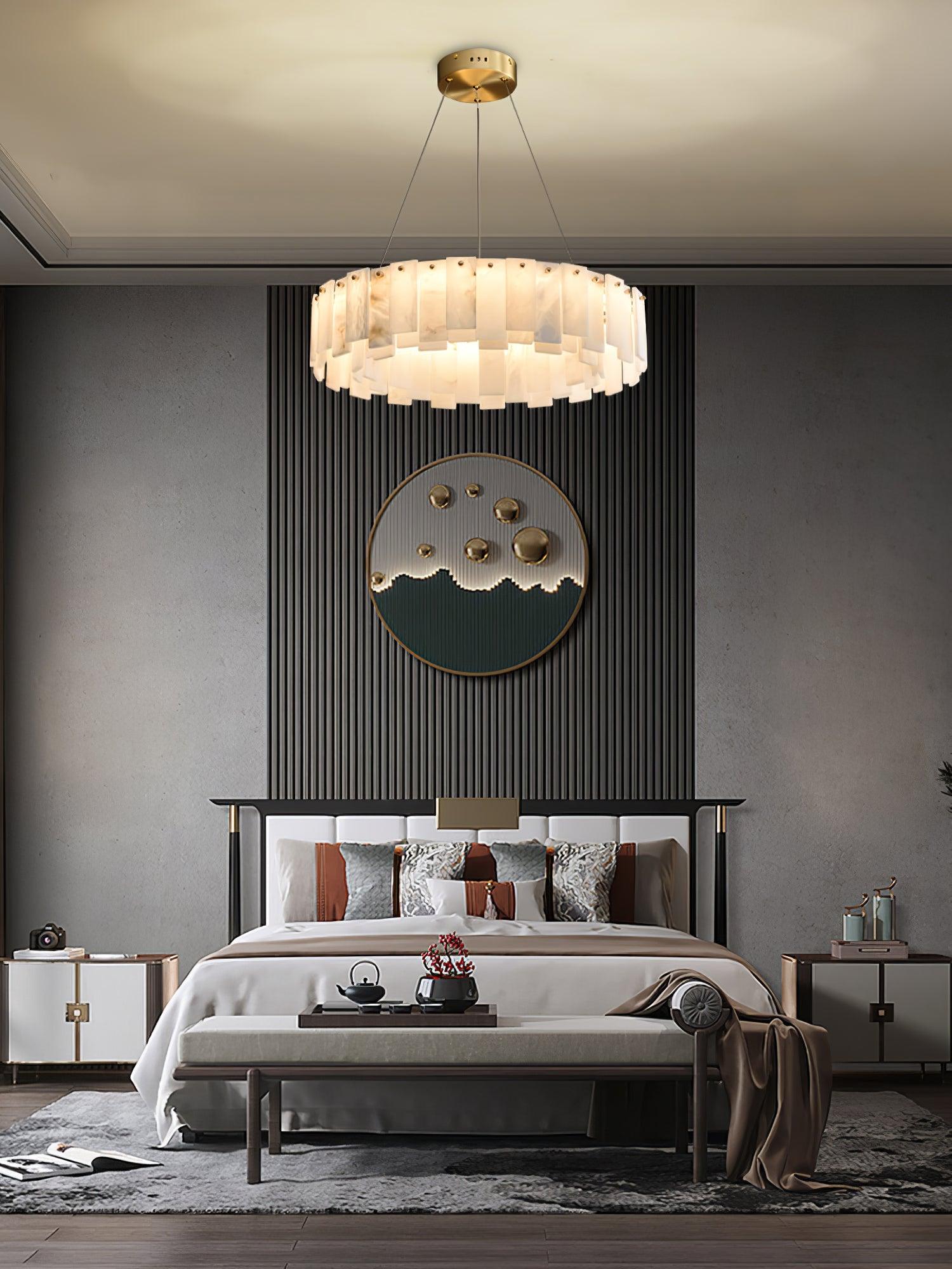 Vodore Alabaster Pendant Light