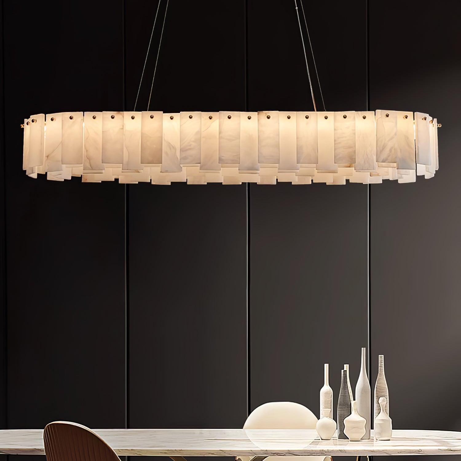 Vodore Alabaster Pendant Light