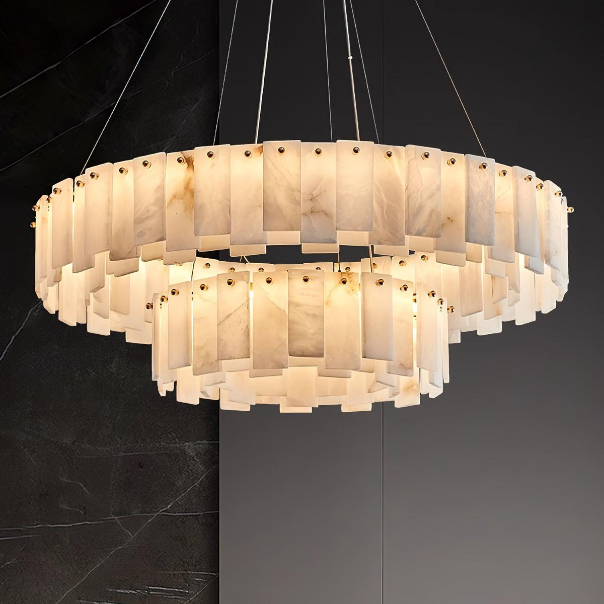 Vodore Alabaster Pendant Light