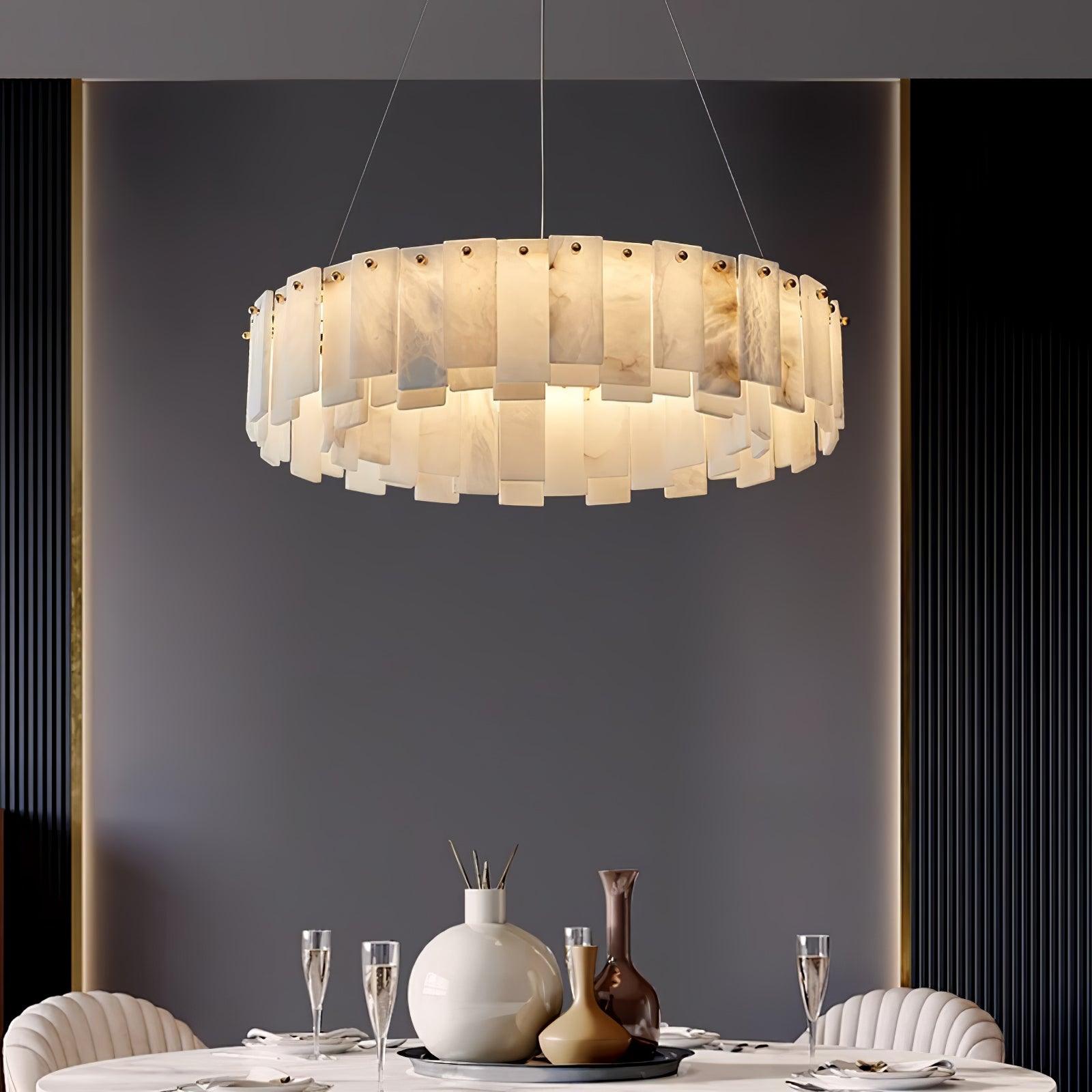 Vodore Alabaster Pendant Light
