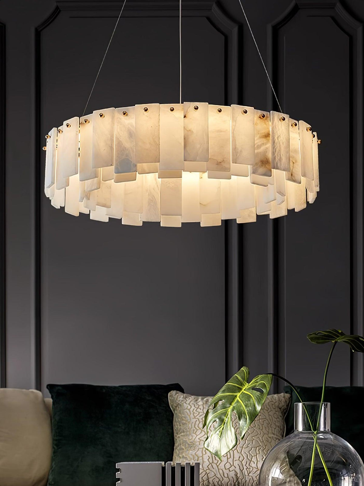 Vodore Alabaster Pendant Light