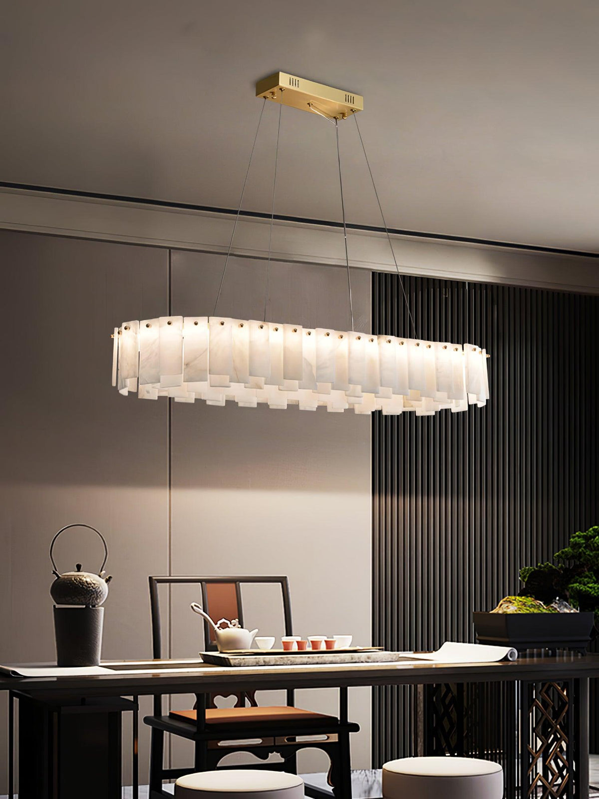 Vodore Alabaster Pendant Light