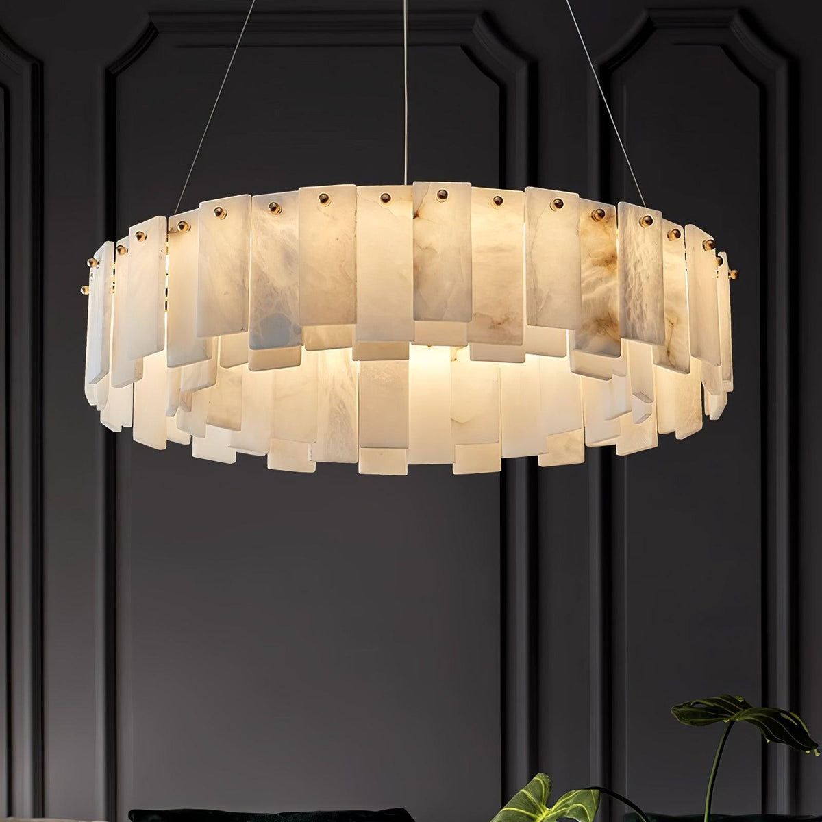 Vodore Alabaster Pendant Light