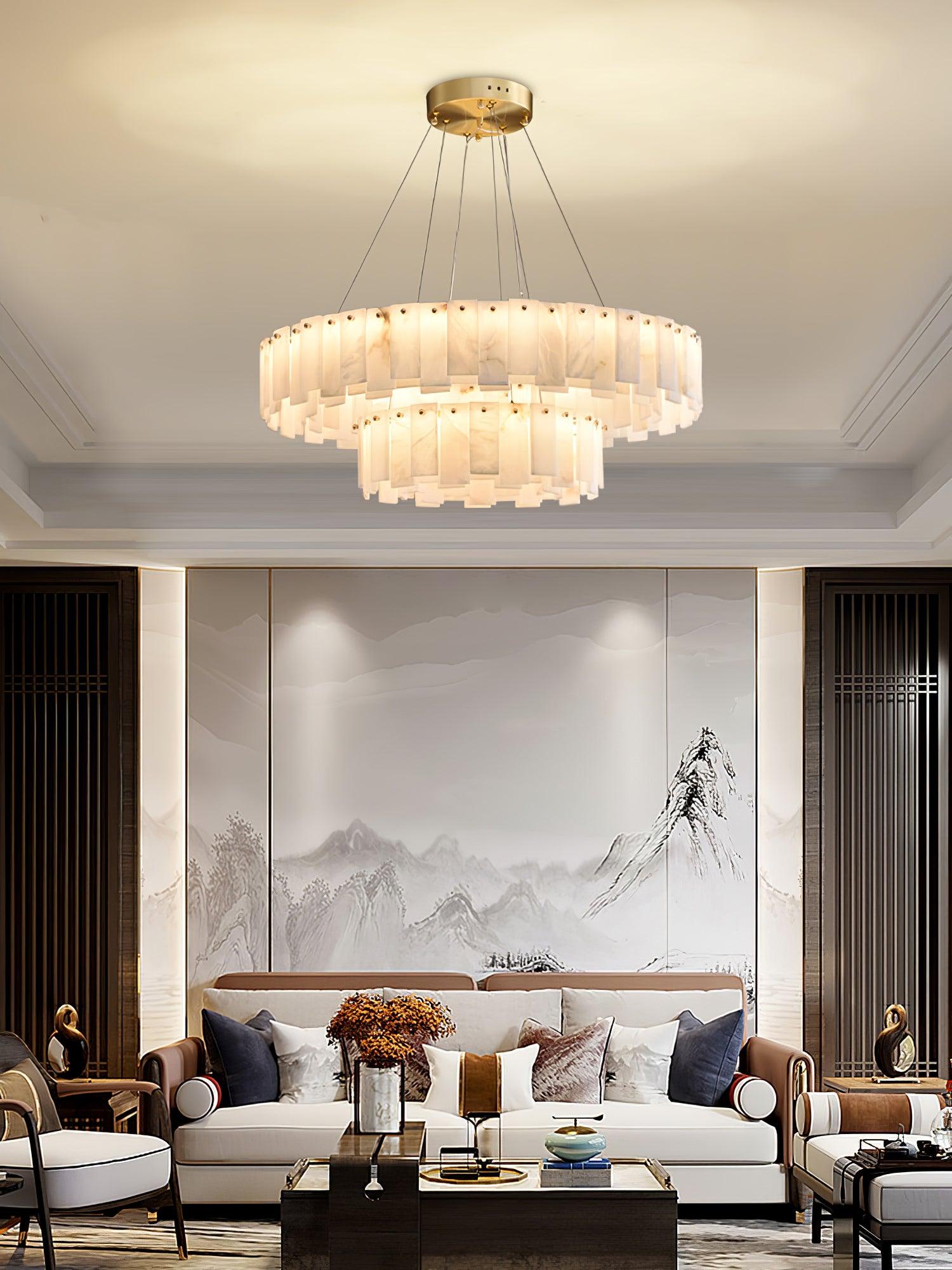 Vodore Alabaster Pendant Light