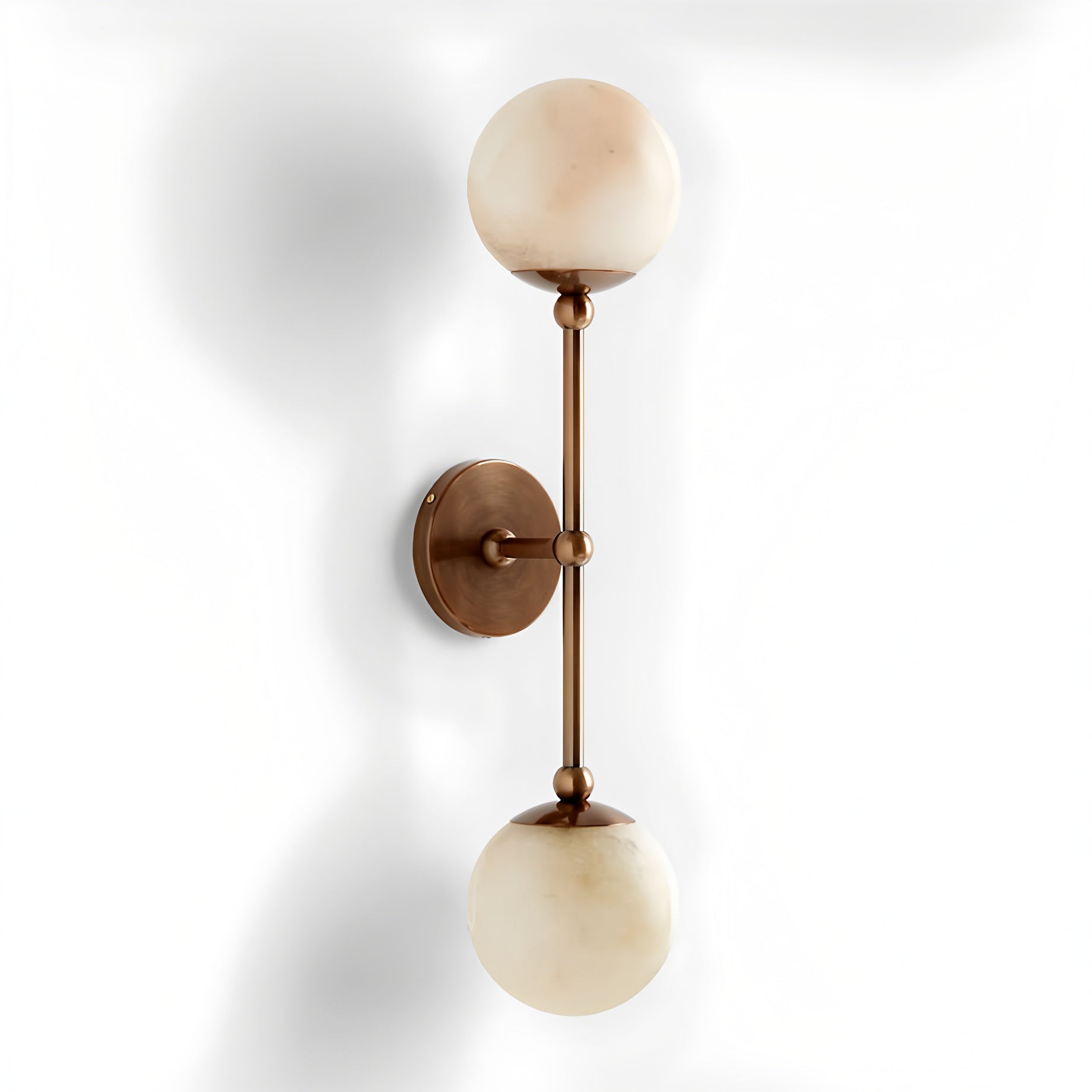 Avenisenne Twobody Celestial Double Alabaster Sconce