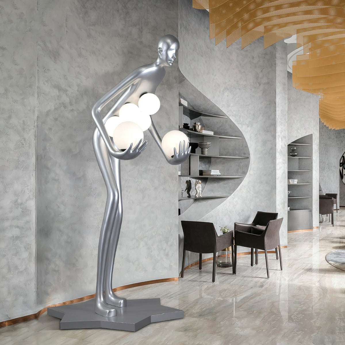 Silvaris Sculptural Floor Lamp