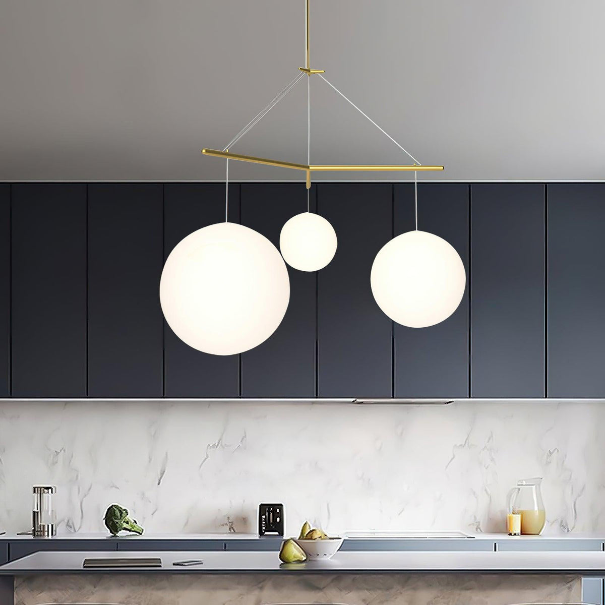 Triad Minimalist Glass Pendant Lamp