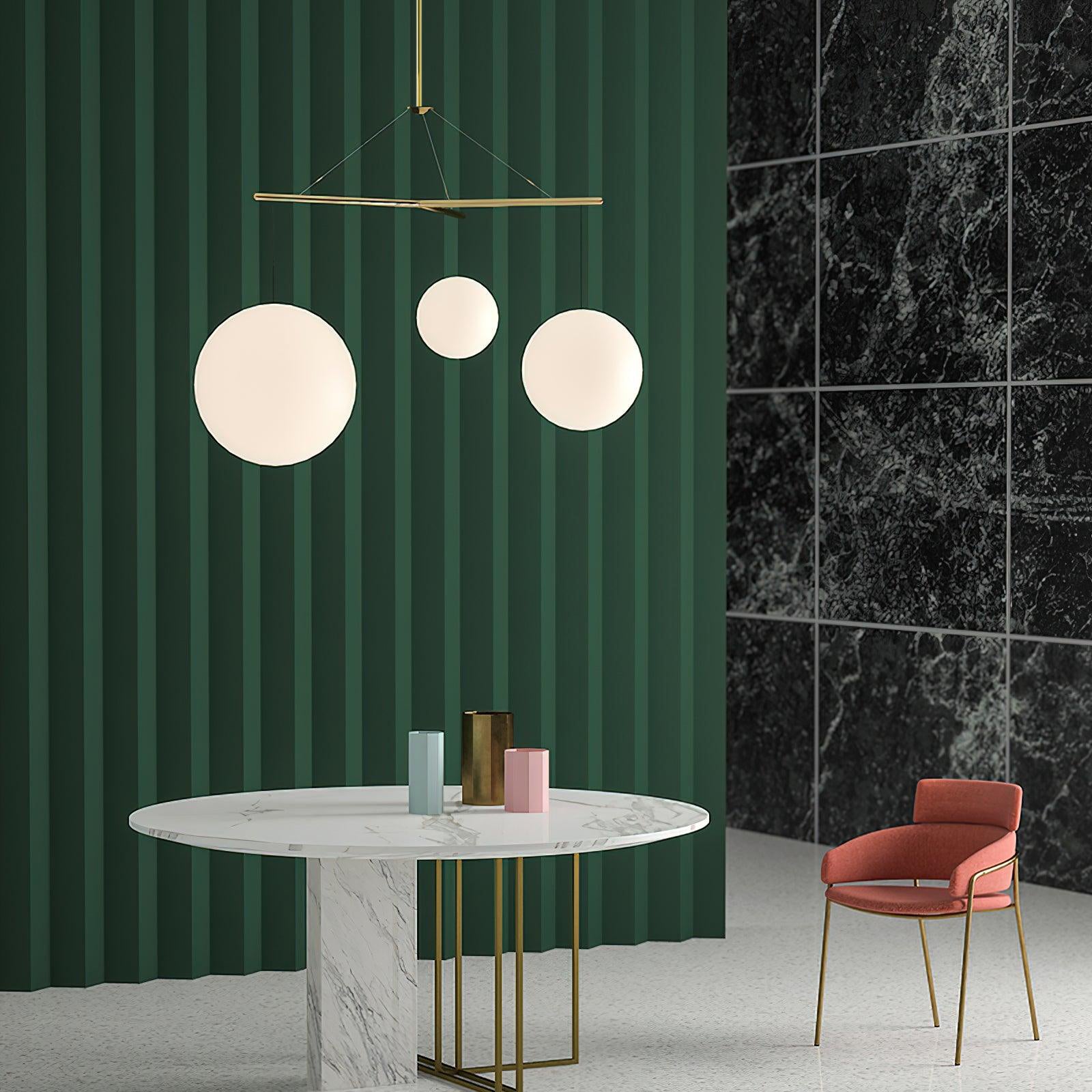 Triad Minimalist Glass Pendant Lamp