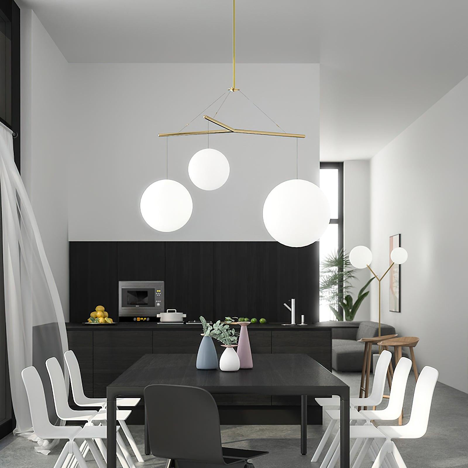 Triad Minimalist Glass Pendant Lamp