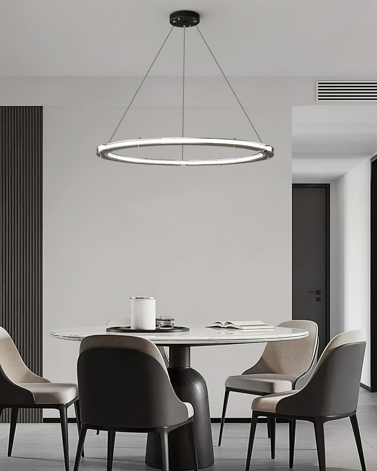 Lunara Dual-Ring Crystal Chandelier