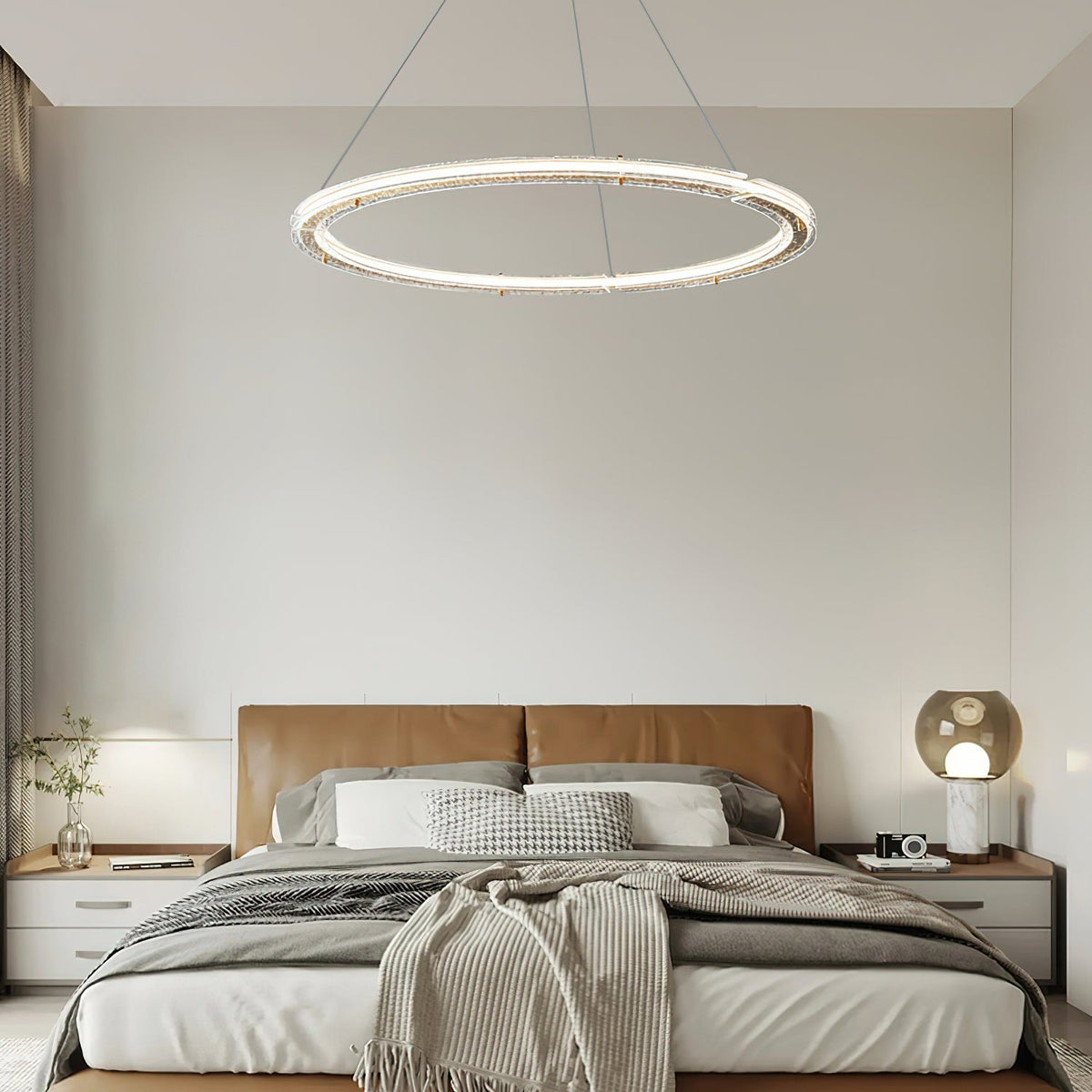 Lunara Dual-Ring Crystal Chandelier