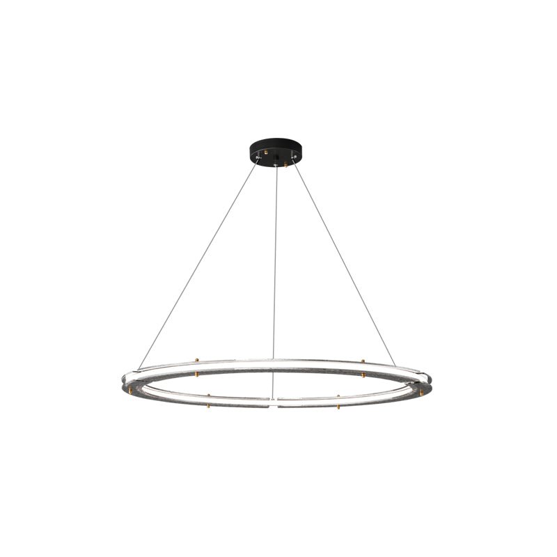 Lunara Dual-Ring Crystal Chandelier